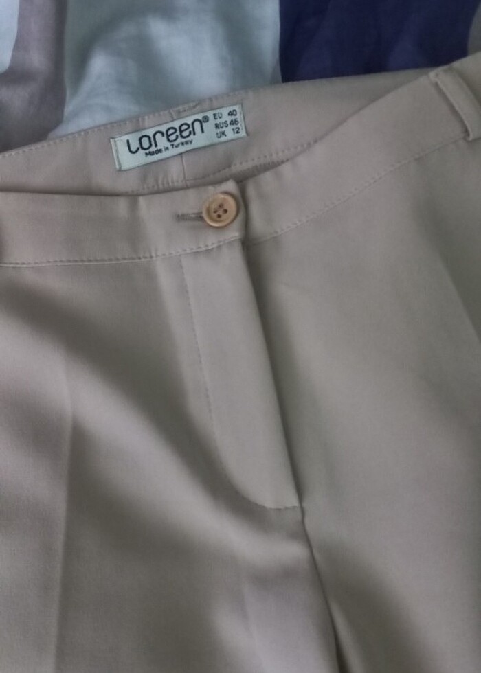 Loreen Bej Kumaş Pantalon - Görsel 2