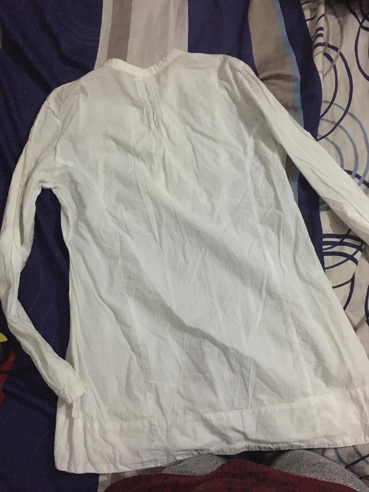 Beyaz Uzun Kollu Gömlek - Görsel 2