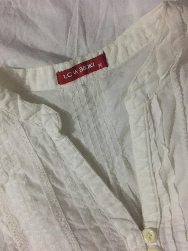 Beyaz Uzun Kollu Gömlek - Görsel 3