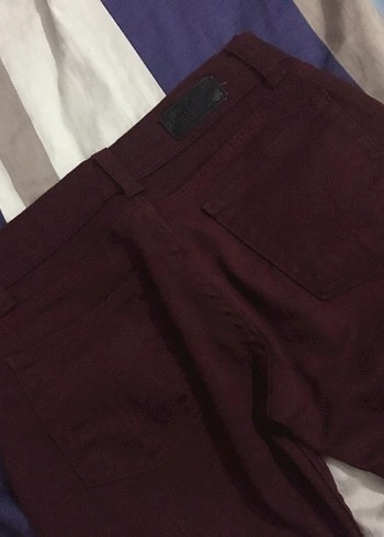 Bordo Kadın Pantolon - Görsel 3