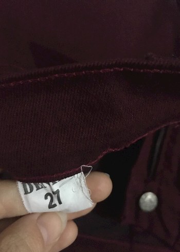 Bordo Kadın Pantolon - Görsel 6