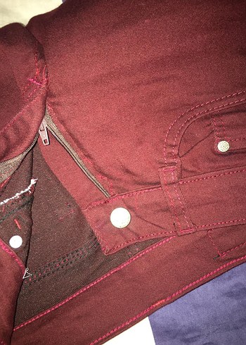 Bordo Kadın Pantolon - Görsel 5