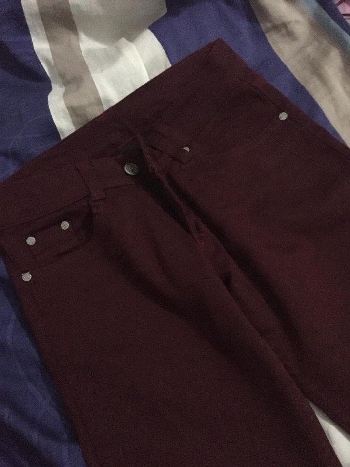 Bordo Kadın Pantolon - Görsel 2