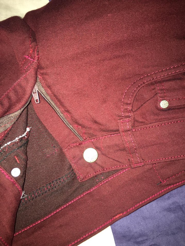 Bordo Kadın Pantolon - Görsel 5