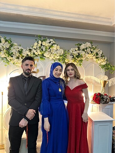 Diğer Kırmızı Parıltılı Abiye