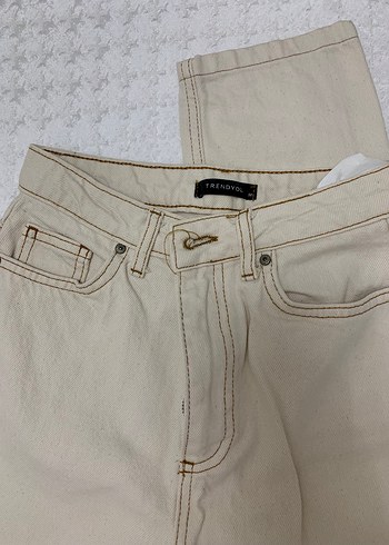Trendyol & Milla krem rengi jean
