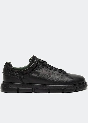 Diğer Siyah Deri Sneaker