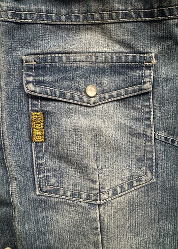 m Beden mavi Renk soluk yıkama efektli kadın denim ceket