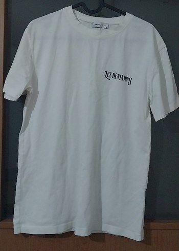 Beyaz Baskılı Erkek Tişört Loose Fit - Görsel 3