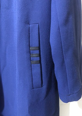 Mavi Fermuarlı Kadın Ferace - Görsel 3