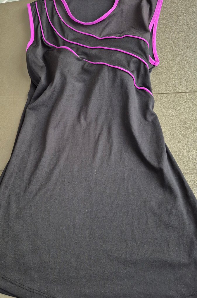 Yüksek Yakalı Mor yarı kapalı mayo - Görsel 5