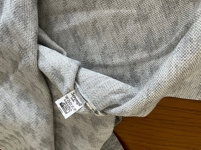 m Beden beyaz Renk Serengil Butik Kazayağı Desenli Bağlamalı