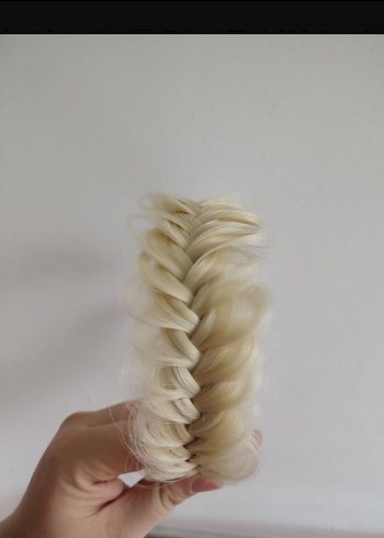 platin sarı Elastik Bohem Saç Bandı - Görsel 2