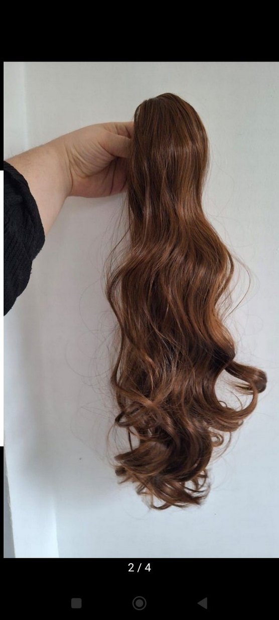 Açık  Kahverengi fiber Saç Tokası tokalı - Görsel 2