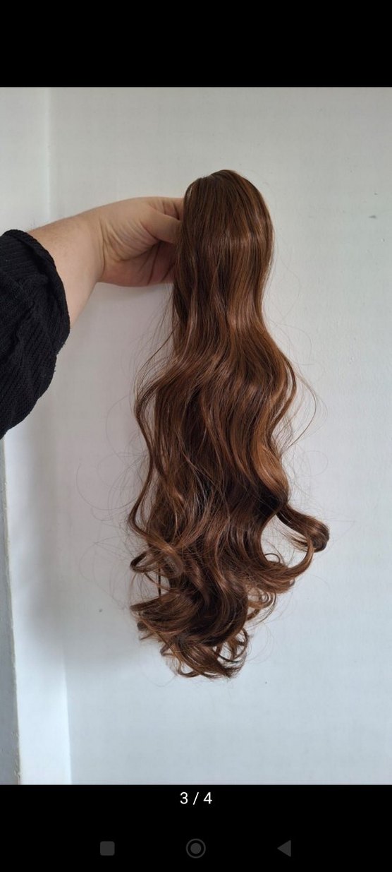 Açık  Kahverengi fiber Saç Tokası tokalı - Görsel 3