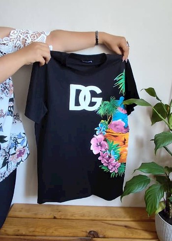 Dolce & Gabbana Siyah Baskılı Tişört