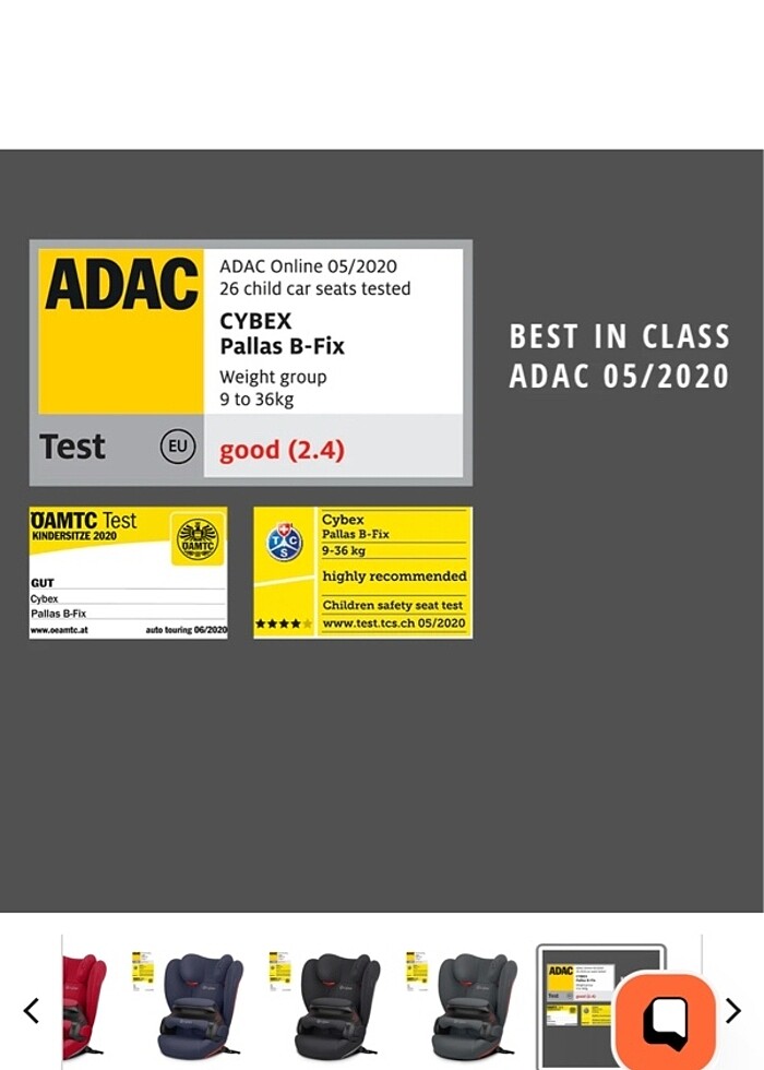 SATILDI Cybex Pallas B Fix Oto Koltuğu - Görsel 2