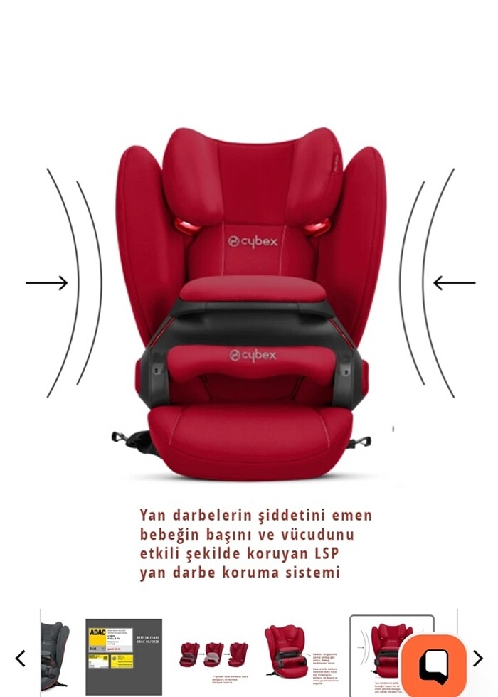SATILDI Cybex Pallas B Fix Oto Koltuğu - Görsel 5