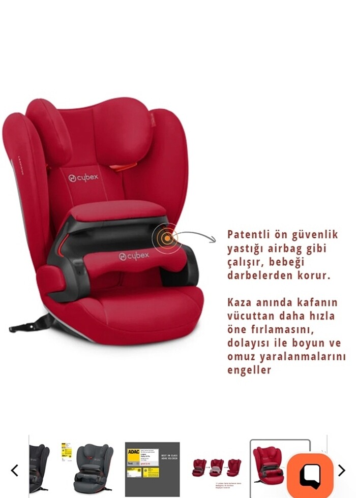 SATILDI Cybex Pallas B Fix Oto Koltuğu - Görsel 4