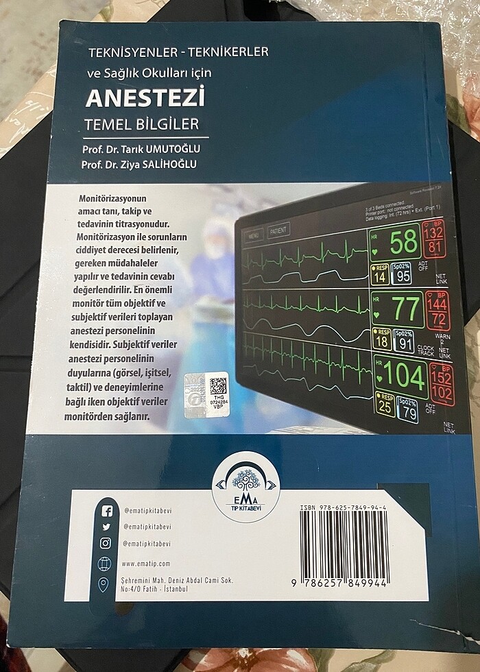 Anestezi kitabı - Görsel 2
