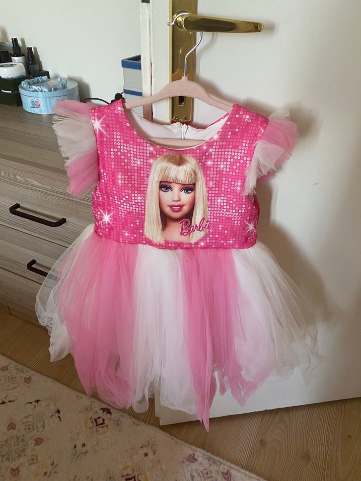 Diger Barbie Kız Çocuk Pembe Elbise - Görsel 2