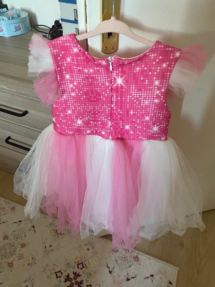 Diger Barbie Kız Çocuk Pembe Elbise - Görsel 3
