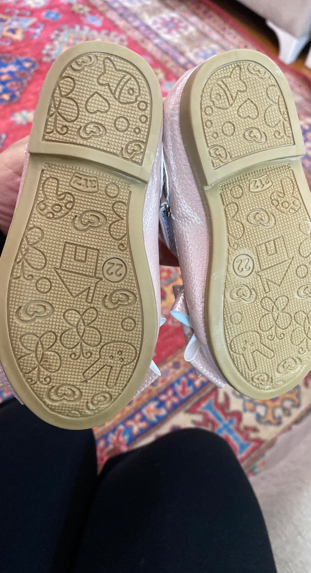 Bej Yılan Desenli Kız Çocuk Babet Ayakkabı - Görsel 4