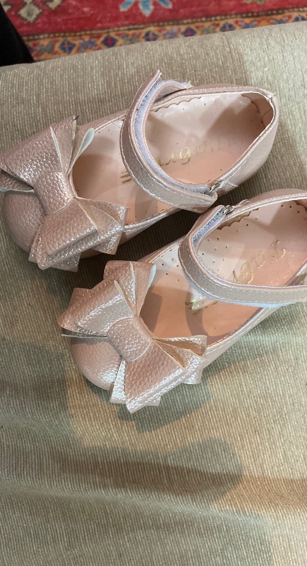 Bej Yılan Desenli Kız Çocuk Babet Ayakkabı - Görsel 3