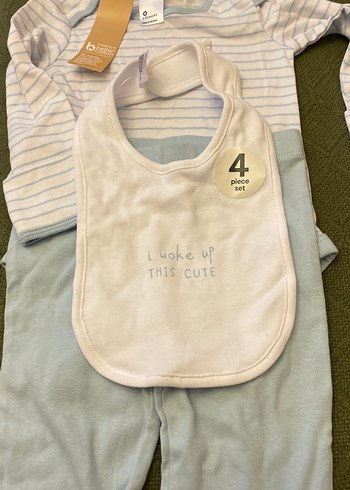 Gri Pamuk Bebek Erkek Takımı/ yurtdışı - Görsel 6