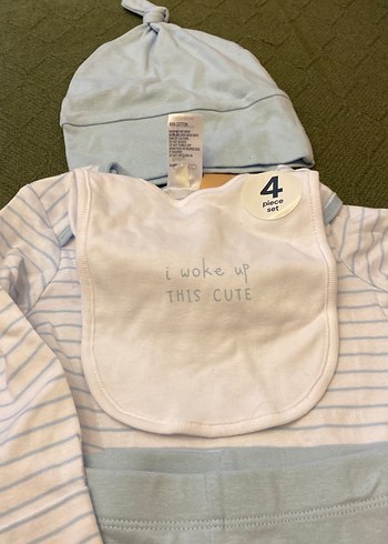 Gri Pamuk Bebek Erkek Takımı/ yurtdışı - Görsel 3