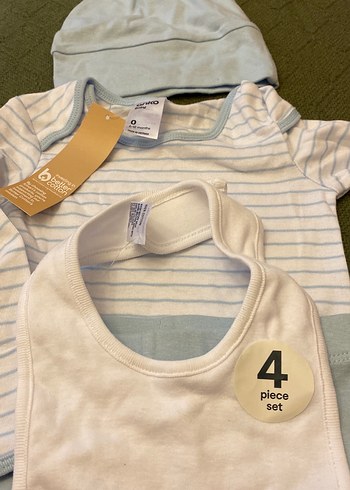 Gri Pamuk Bebek Erkek Takımı/ yurtdışı - Görsel 4