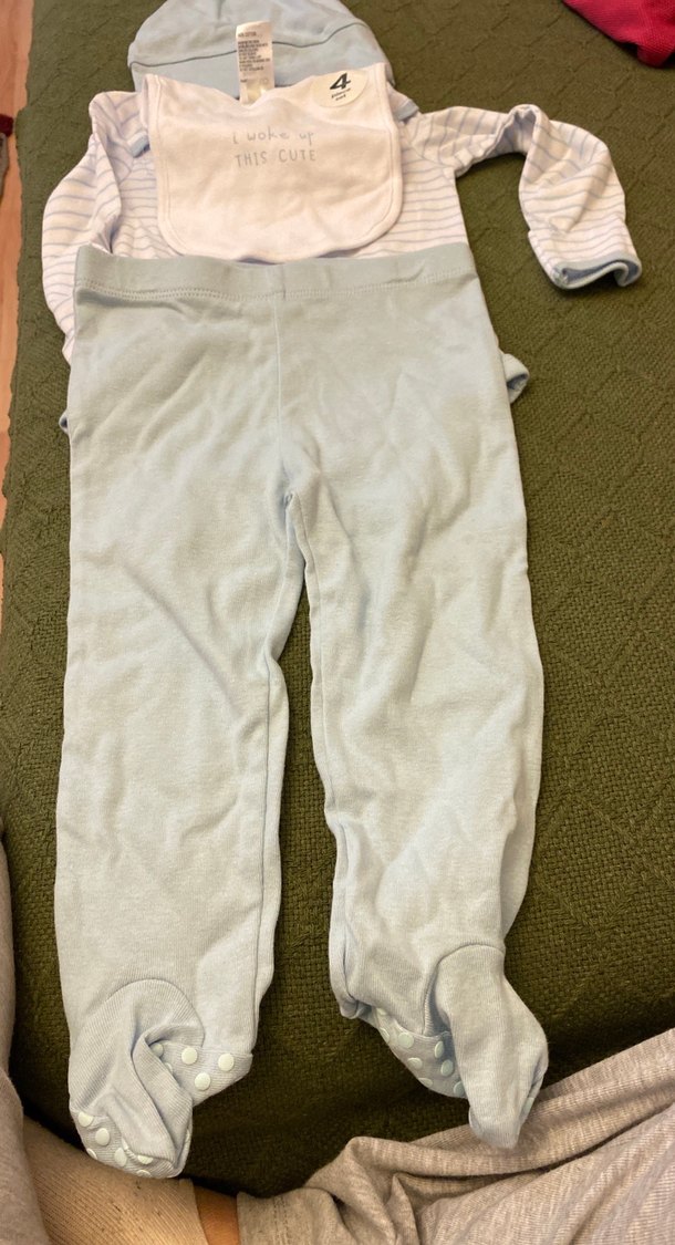 Gri Pamuk Bebek Erkek Takımı/ yurtdışı - Görsel 2