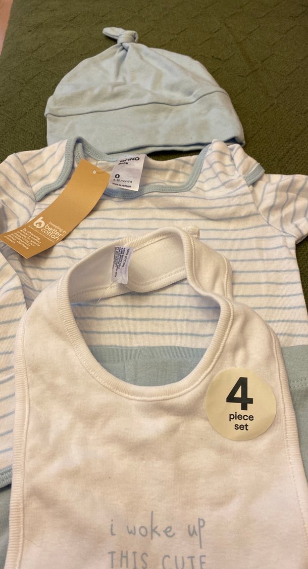 Gri Pamuk Bebek Erkek Takımı/ yurtdışı - Görsel 4