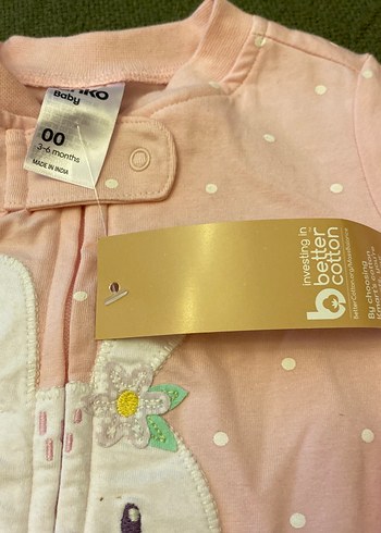 Fermuarlı Pembe Bebek Kız Tulumu - Görsel 4