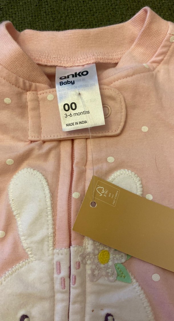 Fermuarlı Pembe Bebek Kız Tulumu - Görsel 3