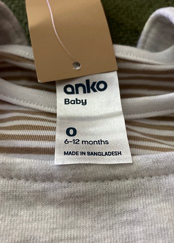 Gri Erkek Bebek Düğmeli Kısa Kollu Tulum - Görsel 4