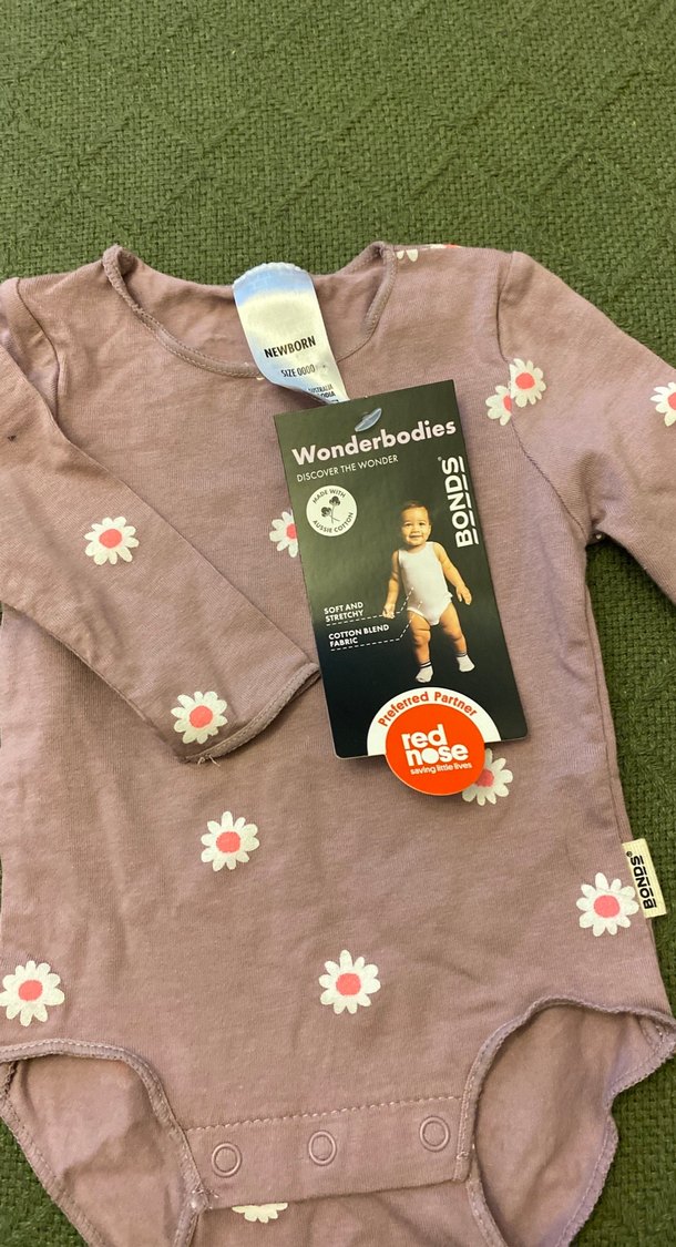 Uzun Kollu Çiçek Desenli Bebek Body - Görsel 2