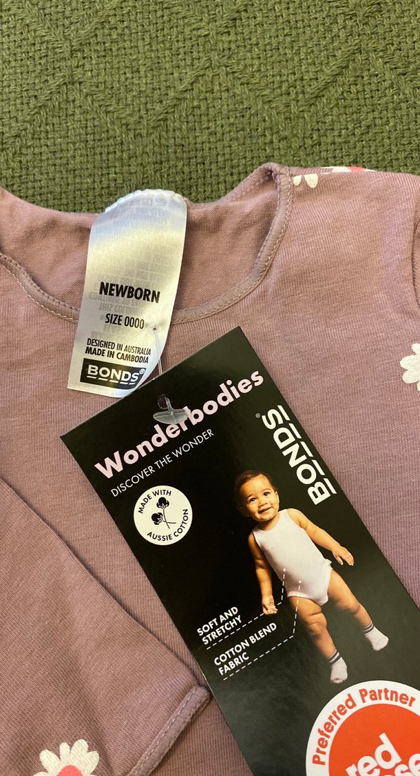 Uzun Kollu Çiçek Desenli Bebek Body - Görsel 3