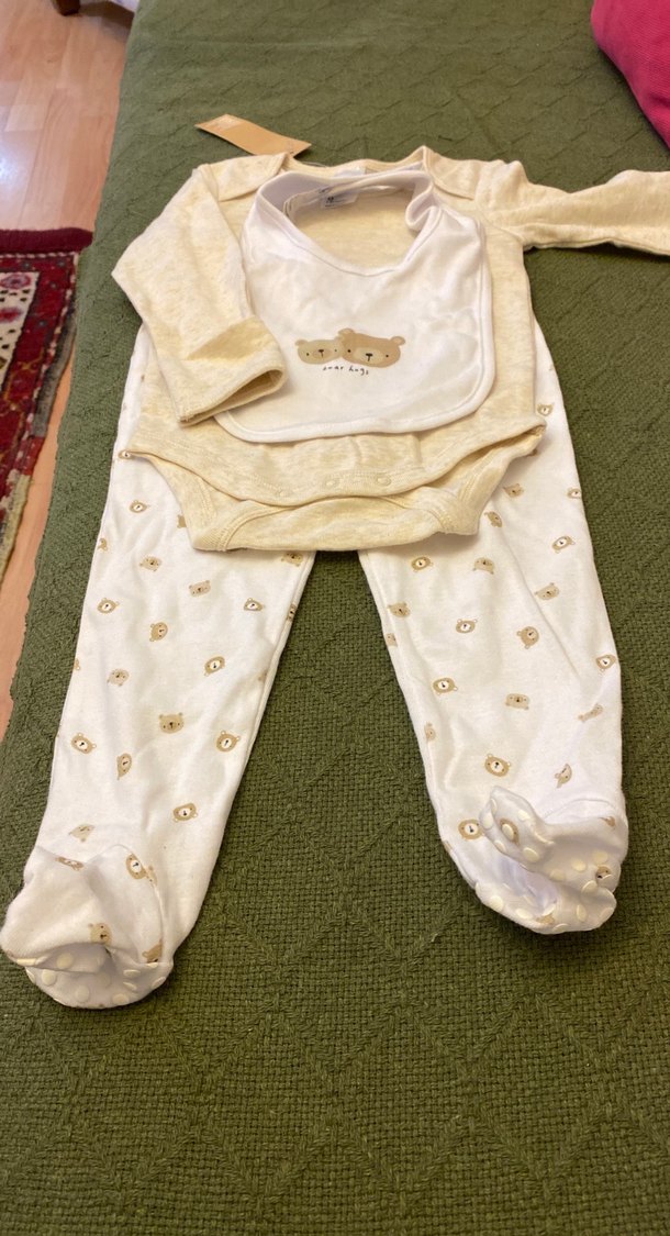 Bebek Erkek Uzun Kollu Pamuklu 3'lü Takım - Görsel 2