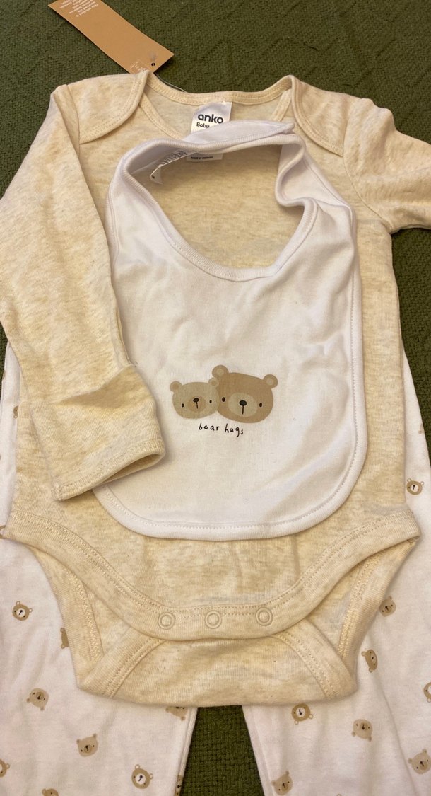 Bebek Erkek Uzun Kollu Pamuklu 3'lü Takım - Görsel 3