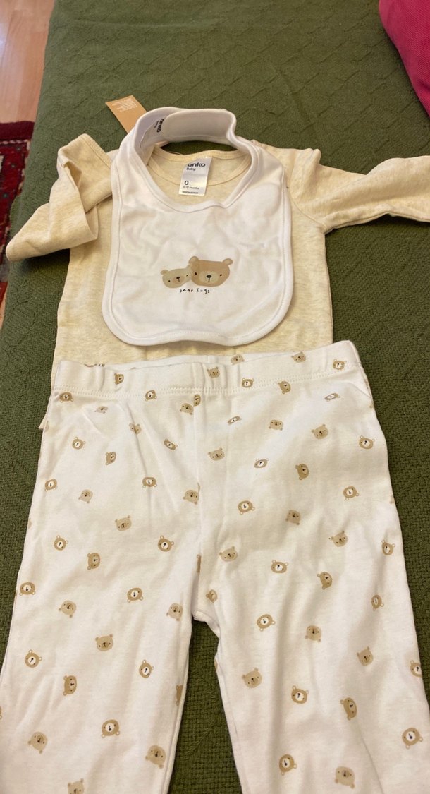 Bebek Erkek Uzun Kollu Pamuklu 3'lü Takım - Görsel 4