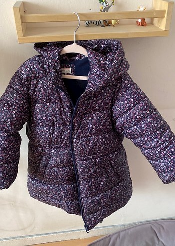 Mor Kız Çocuk Fermuarlı Kaban - Görsel 3