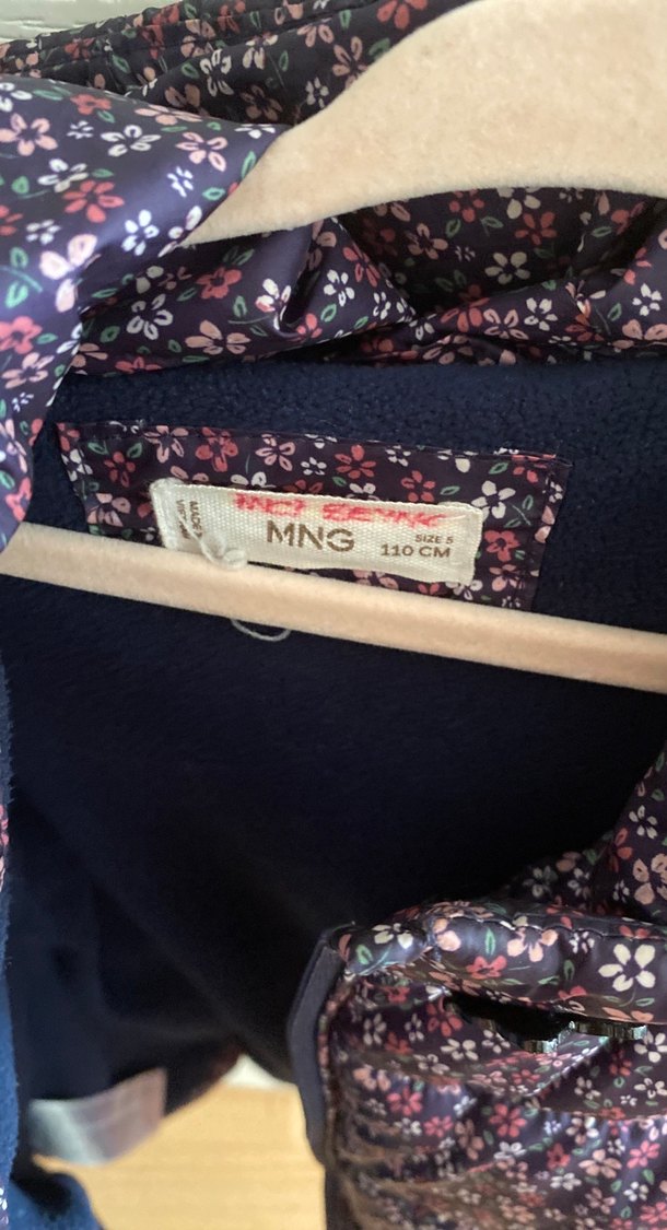 Mor Kız Çocuk Fermuarlı Kaban - Görsel 2