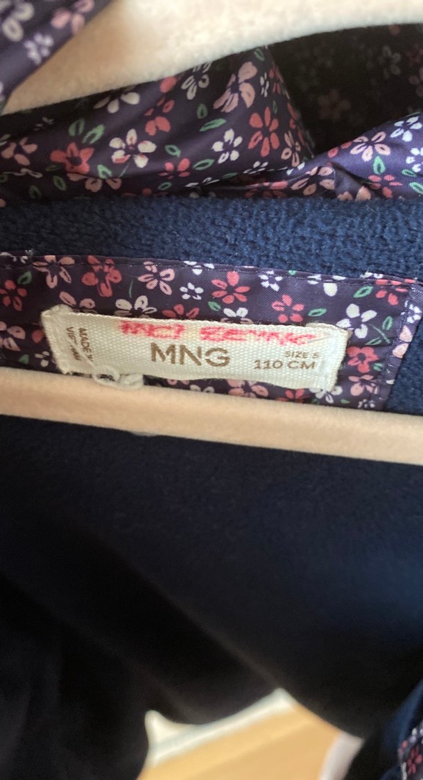 Mor Kız Çocuk Fermuarlı Kaban - Görsel 5