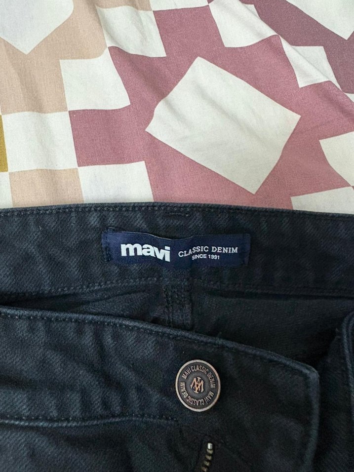 Siyah Erkek Bol Kesim Kot Pantolon - Görsel 2