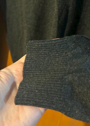 Gri Erkek Triko Yuvarlak Yaka Kazak - Görsel 5