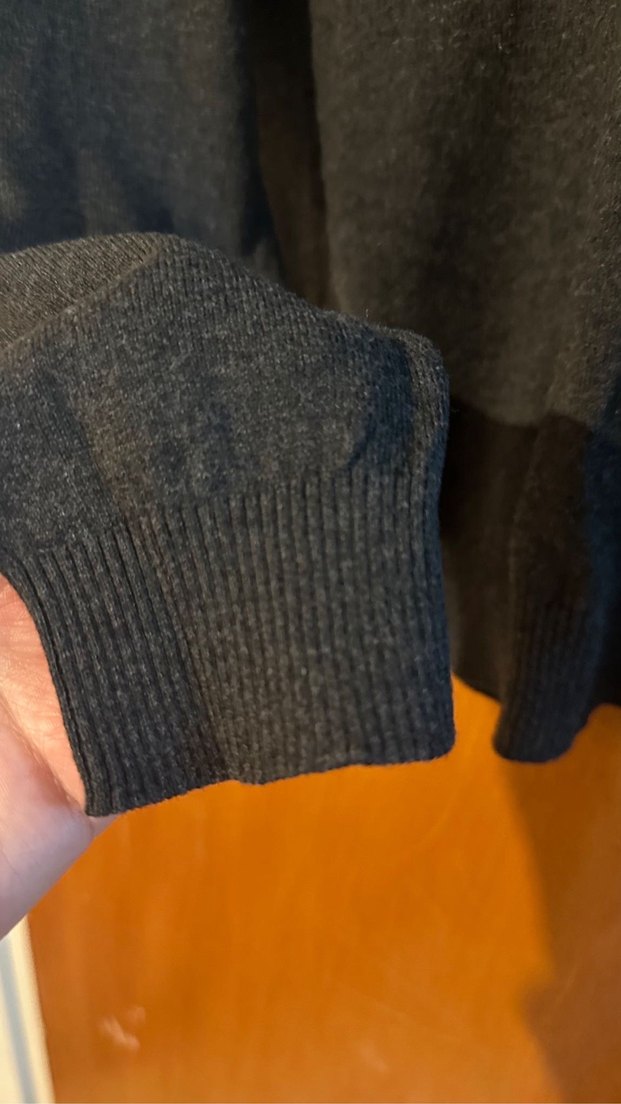 Gri Erkek Triko Yuvarlak Yaka Kazak - Görsel 4