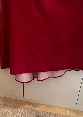 Pembe Drapeli Uzun Abiye Elbise - Görsel 6