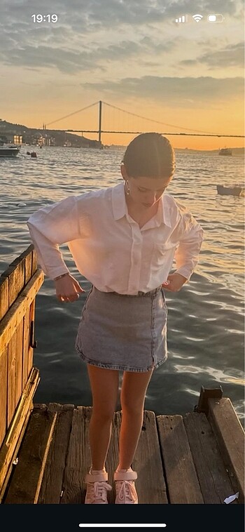 Mini kot şort etek