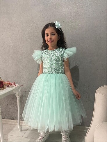 Desenli abiye